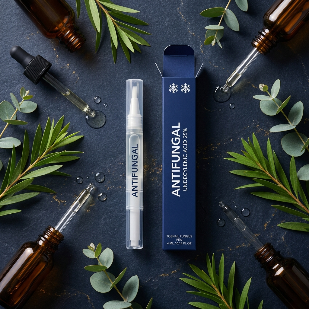 Brova pen with botanical ingredients — tea tree, eucalyptus, undecylenic acid